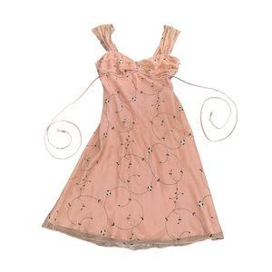 RARE Vintage Betsey Johnson New York Silk Floral Romantic Juliet Regency Dress